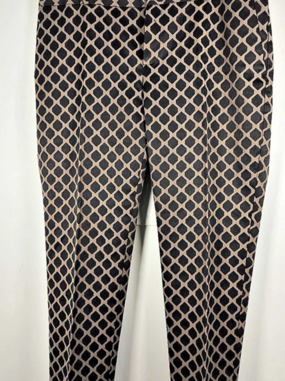 Banana Republic Camden Pant Geometric Ankle Pants Brown & Black Size 10S